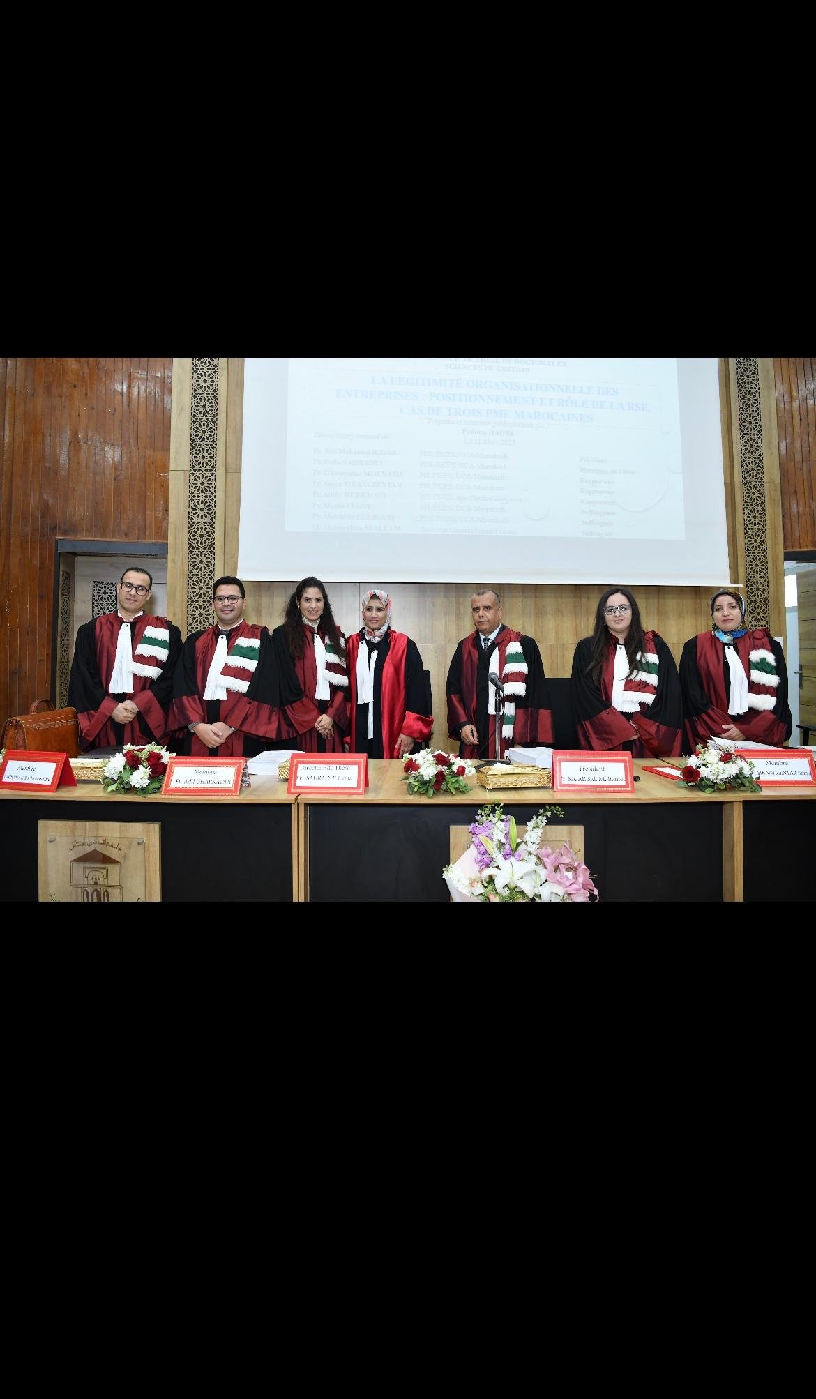 Jury de soutenance de thèse, photo de groupe